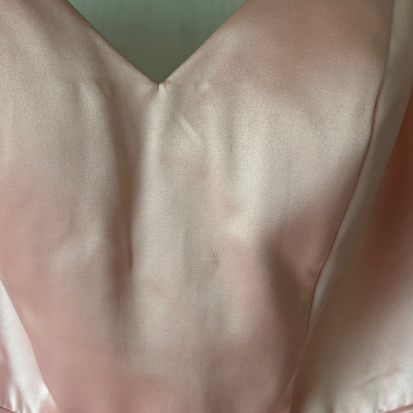 Sherri Hill Pink Off-Shoulder Floral Applique Prom Gown - Picture 3 of 8